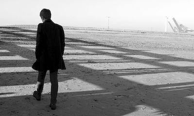 Man walking alone 