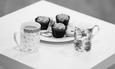 Share a cup of tea and a cake